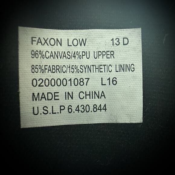 Polo Ralph Lauren Faxon Low Red Canvas Sneaker Sz 13D - Picture 16 of 16